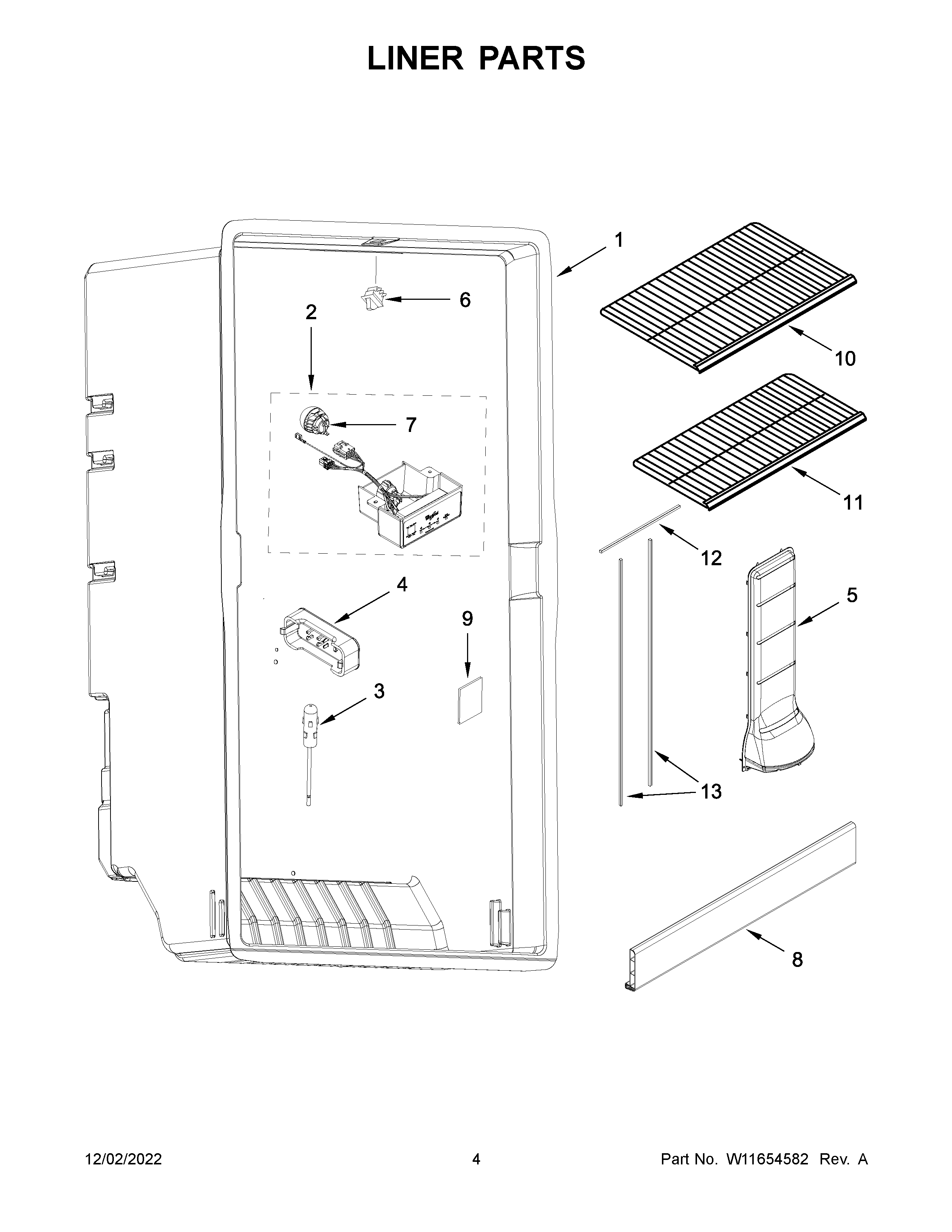 Liner parts