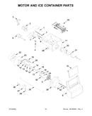 Motor and ice container parts