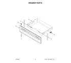 Whirlpool YWFE550S0LB2 drawer parts diagram