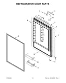 Refrigerator door parts