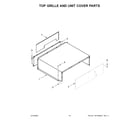Jenn-Air JB36NXFXLE05 top grille and unit cover parts diagram
