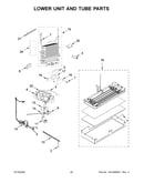 Lower unit and tube parts