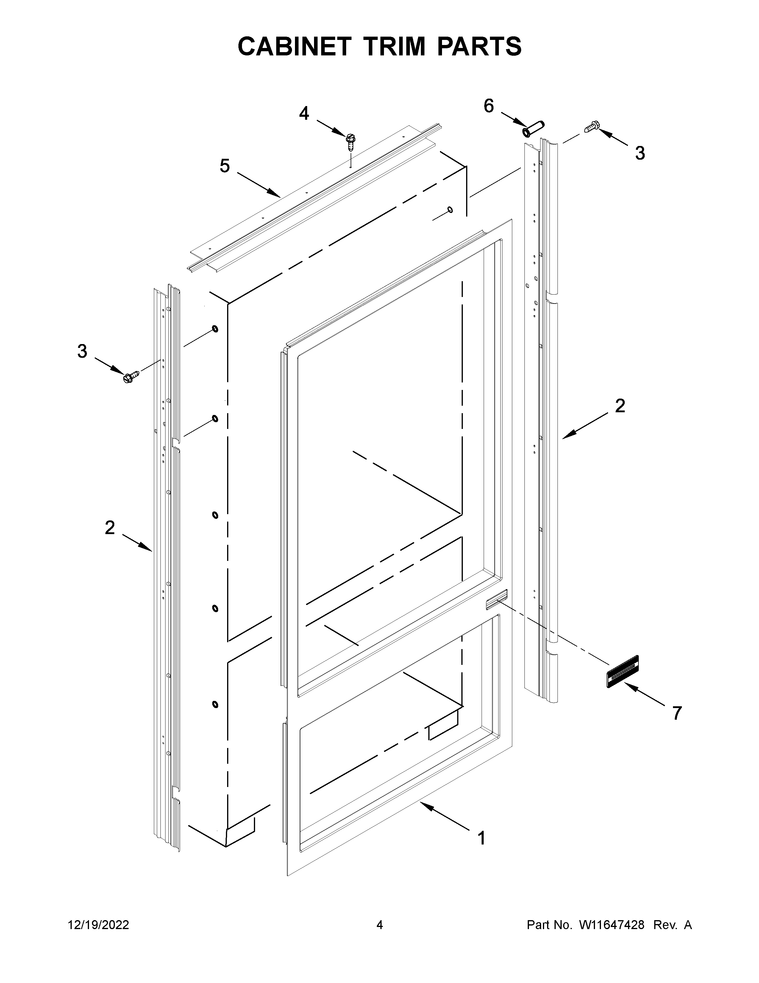 CABINET TRIM PARTS