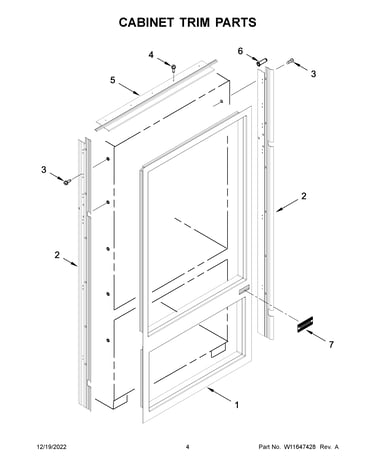 Cabinet trim parts