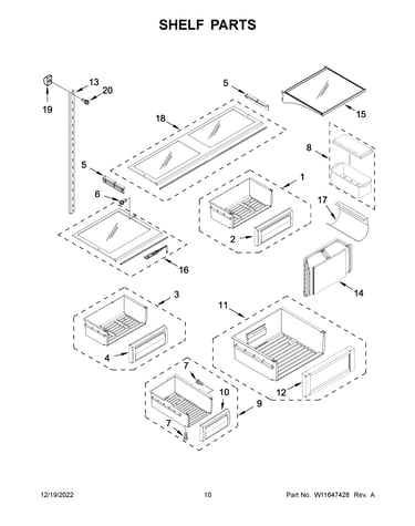 Shelf parts