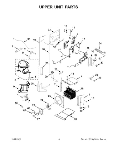 Upper unit parts
