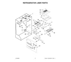 KitchenAid KBFN502ESS05 refrigerator liner parts diagram