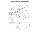 KitchenAid KBFN502ESS05 freezer liner and icemaker parts diagram