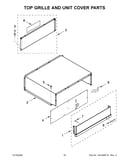 Top grille and unit cover parts
