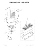 Lower unit and tube parts