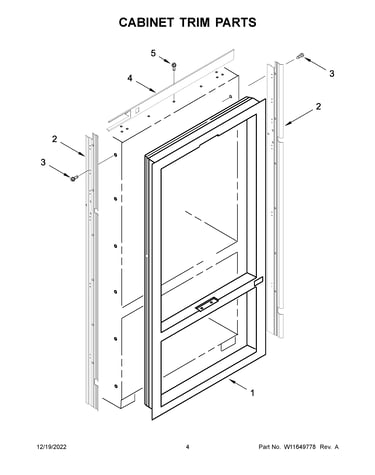Cabinet trim parts