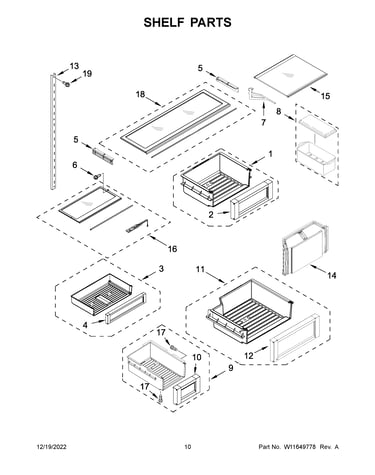 Shelf parts
