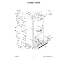 Jenn-Air JF42NXFXDE05 cabinet parts diagram