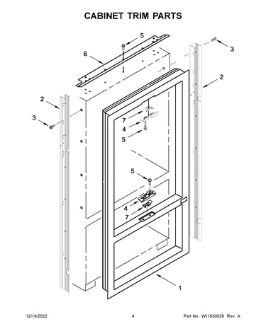 Cabinet trim parts