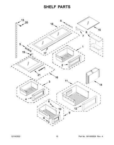 Shelf parts
