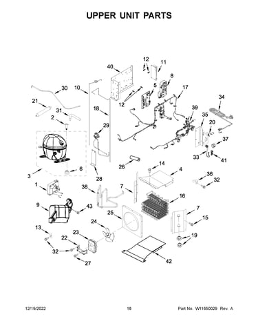 Upper unit parts