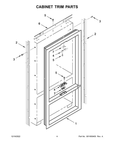 Cabinet trim parts