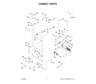 KitchenAid KRFC704FPS06 cabinet parts diagram