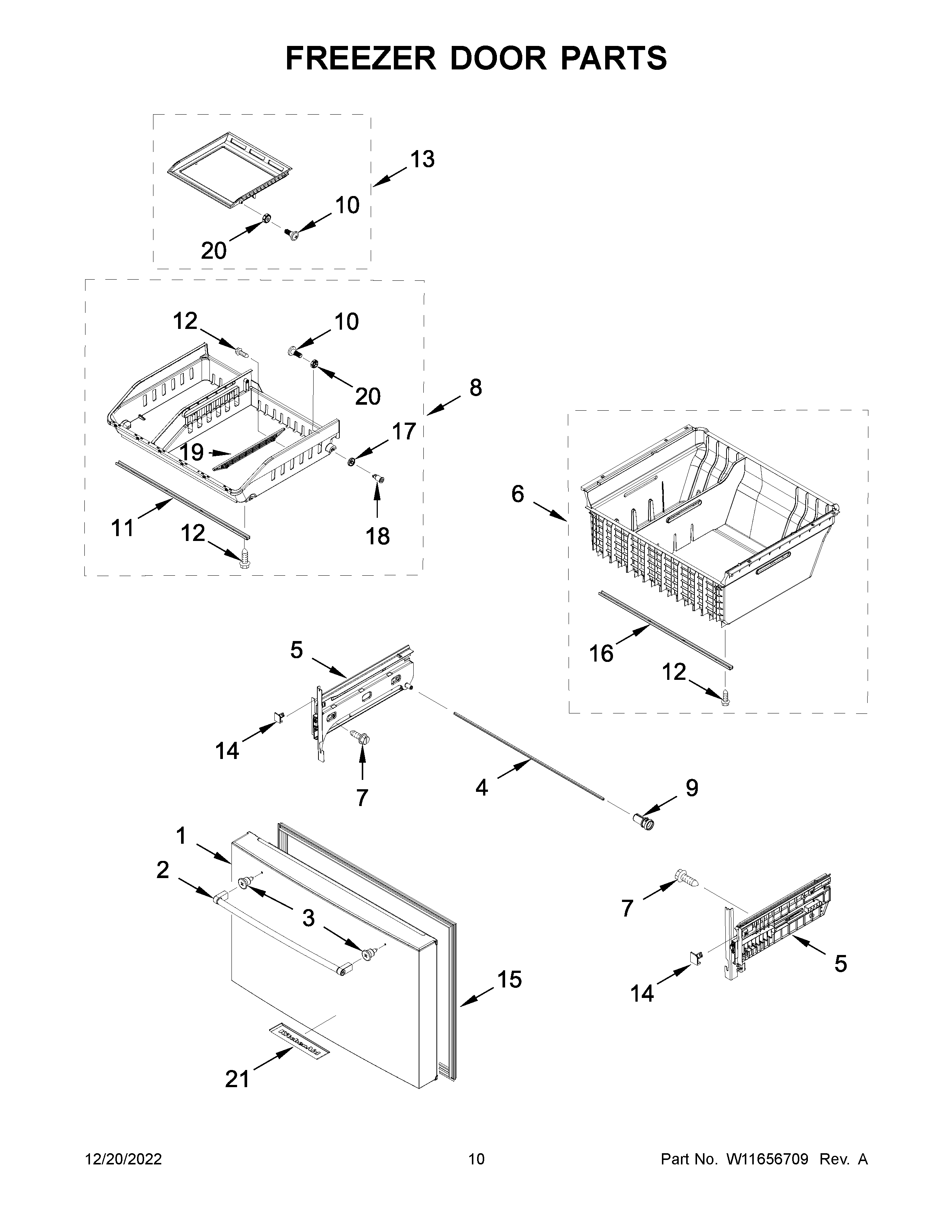 FREEZER DOOR PARTS