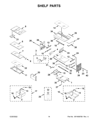 Shelf parts