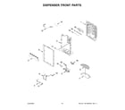 KitchenAid KRFC704FPS06 dispenser front parts diagram