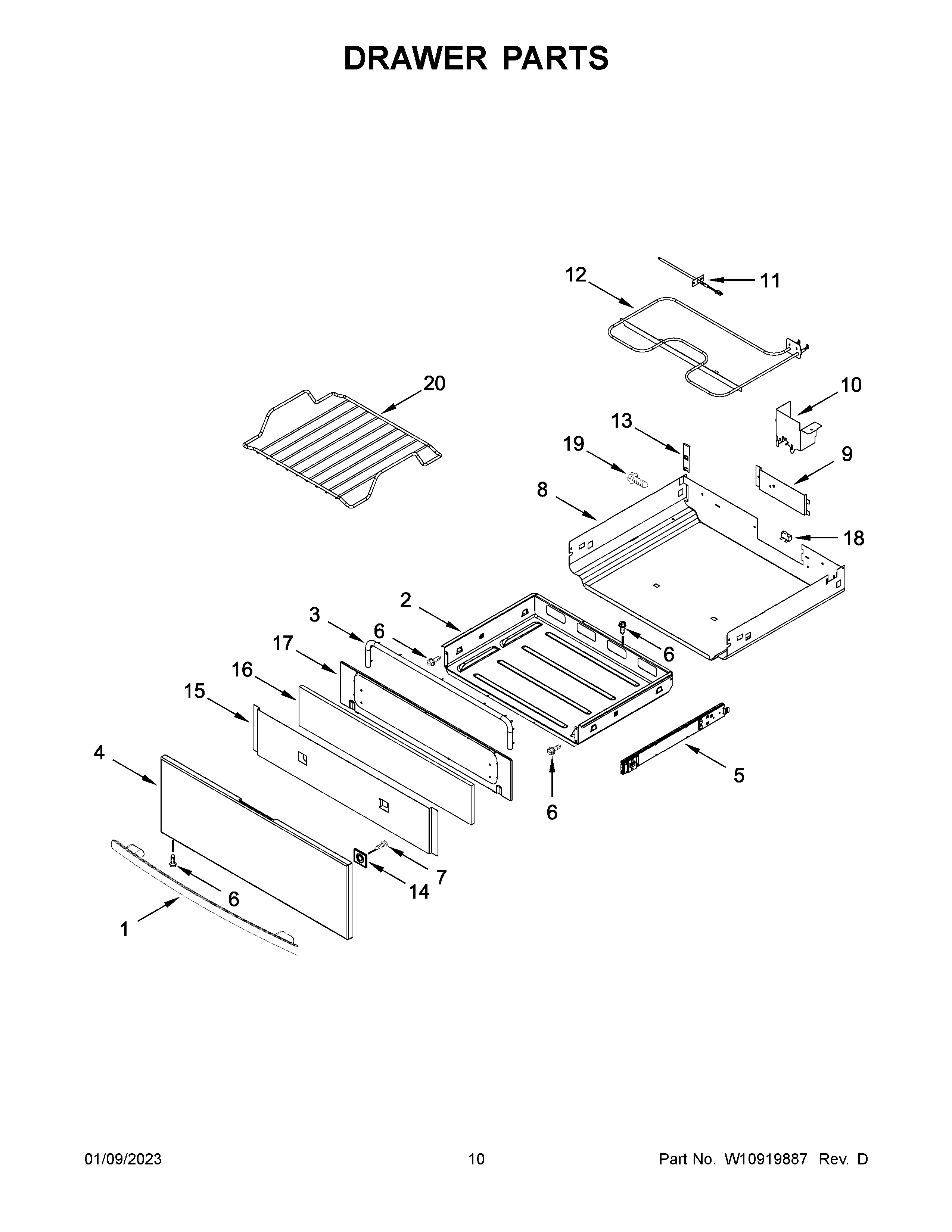 Drawer parts