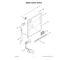 Whirlpool WDT730PAHB0 inner door parts diagram