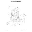 Whirlpool WDT730PAHZ0 tub and frame parts diagram