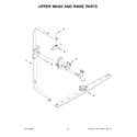 Whirlpool WDT730PAHZ0 upper wash and rinse parts diagram