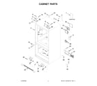 Whirlpool WRF535SWHB08 cabinet parts diagram
