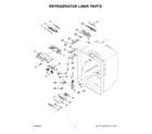 Whirlpool WRF535SWHW08 refrigerator liner parts diagram