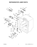 Refrigerator liner parts