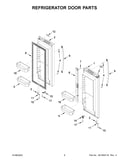 Refrigerator door parts