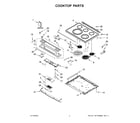 Whirlpool WEE745H0FS3 cooktop parts diagram