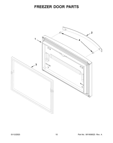 Freezer door parts