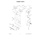 Whirlpool WRF535SWHV08 cabinet parts diagram
