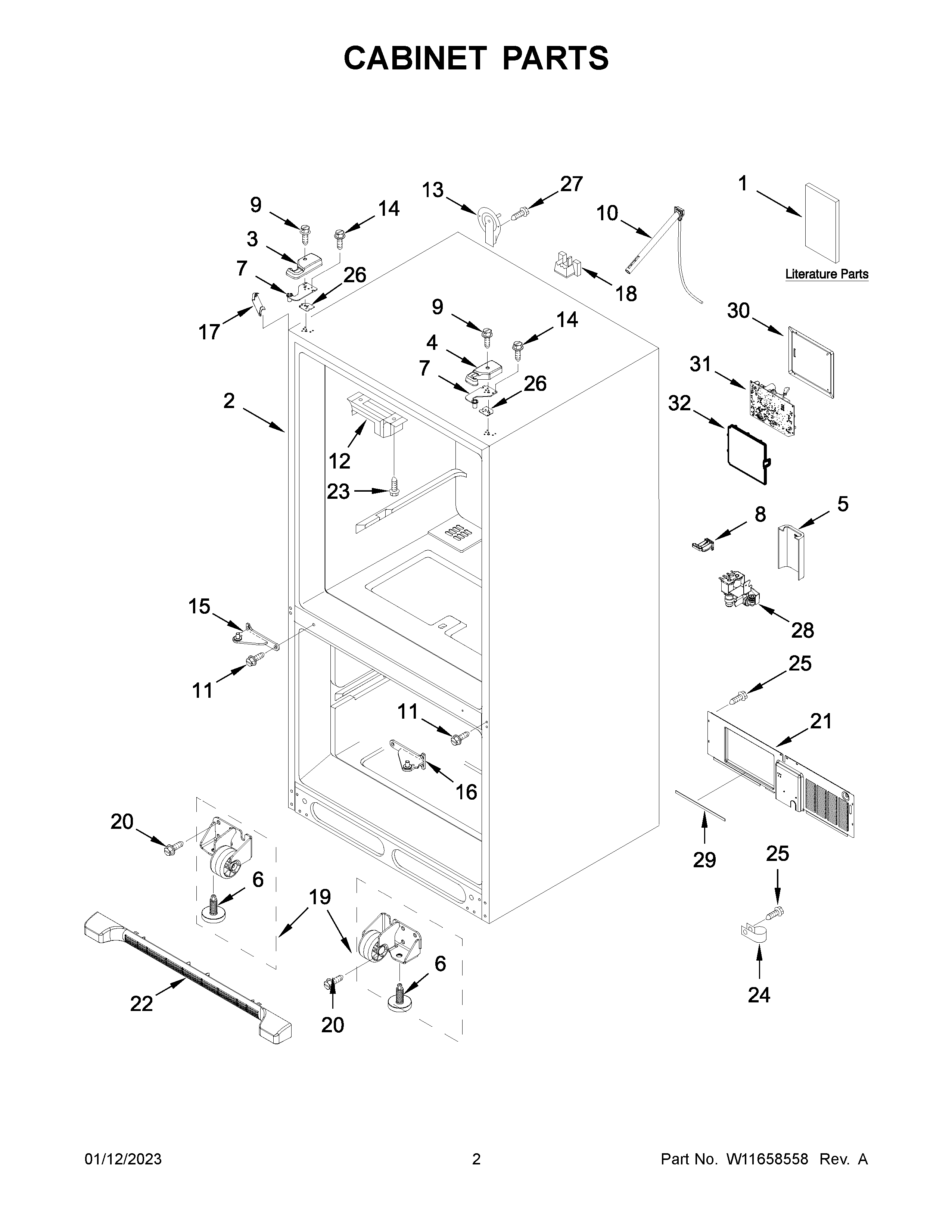 Cabinet parts