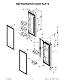 Refrigerator door parts