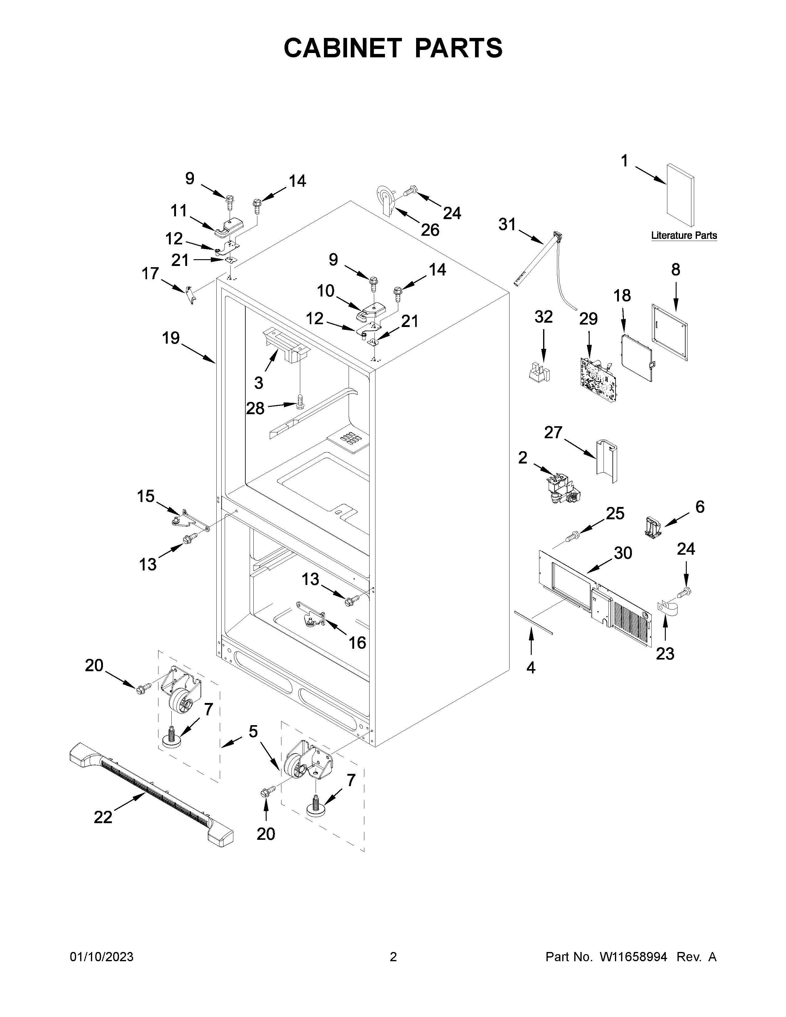 Cabinet parts