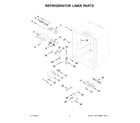 Whirlpool WRF540CWHZ09 refrigerator liner parts diagram