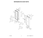 Whirlpool WRF540CWHZ09 refrigerator door parts diagram