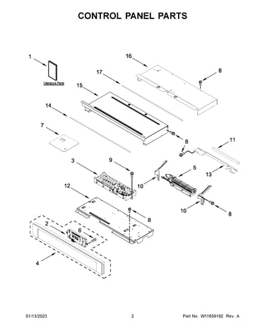 Control panel parts