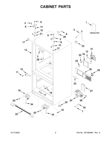 Cabinet parts
