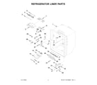KitchenAid KRFF302ESS06 refrigerator liner parts diagram