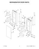 Refrigerator door parts