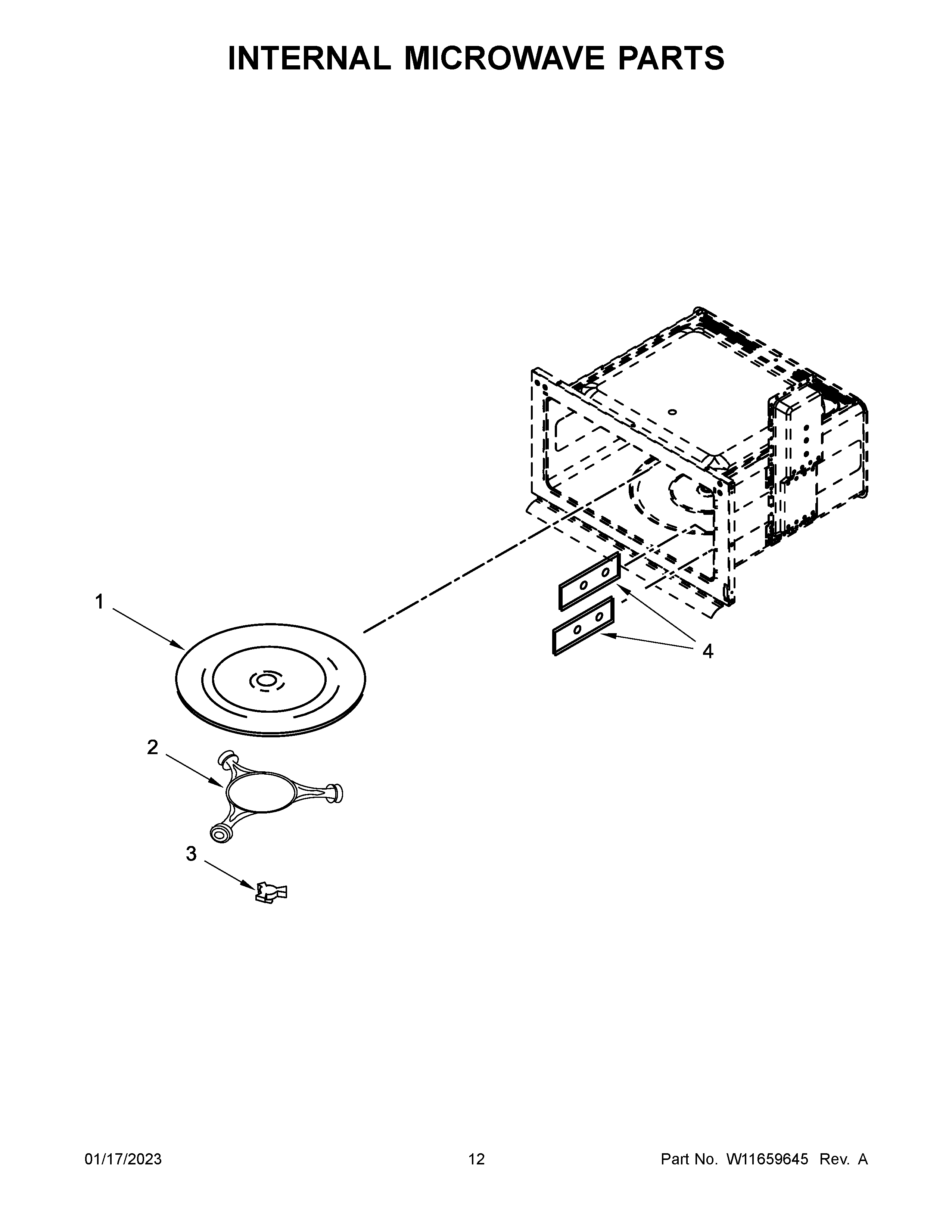 Internal microwave parts