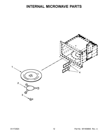 Internal microwave parts