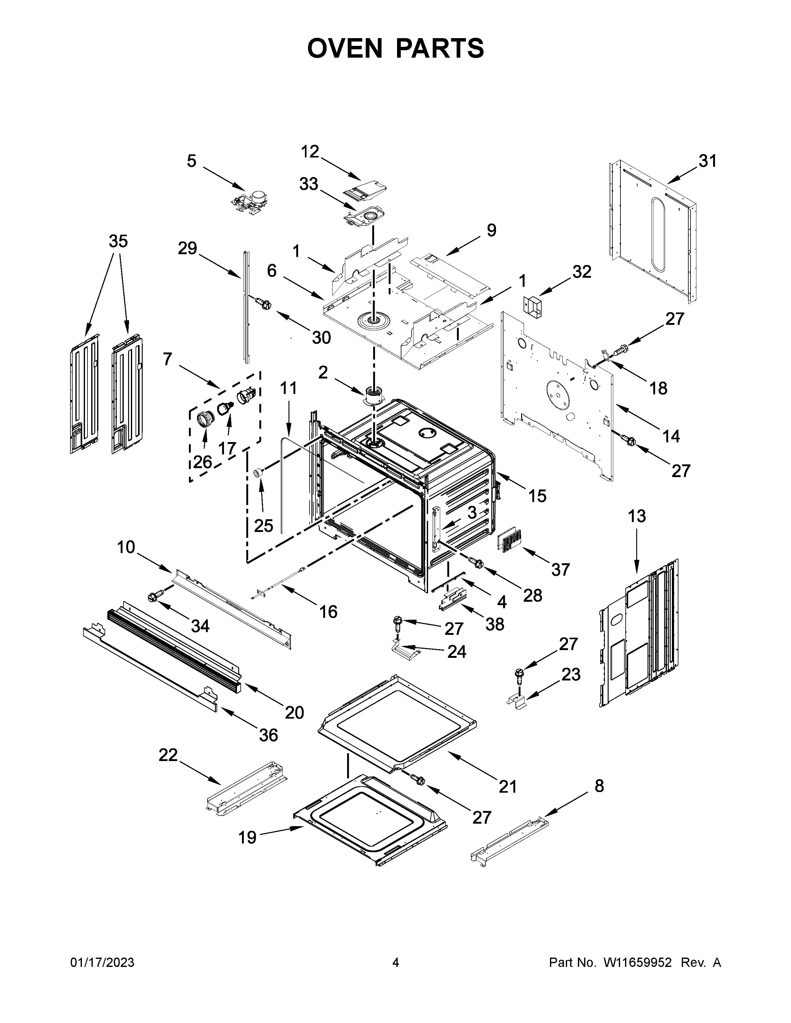 Oven parts