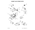 Whirlpool WOC54EC7HS21 cabinet and stirrer parts diagram