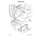 Whirlpool WRF560SFHW02 liner parts diagram
